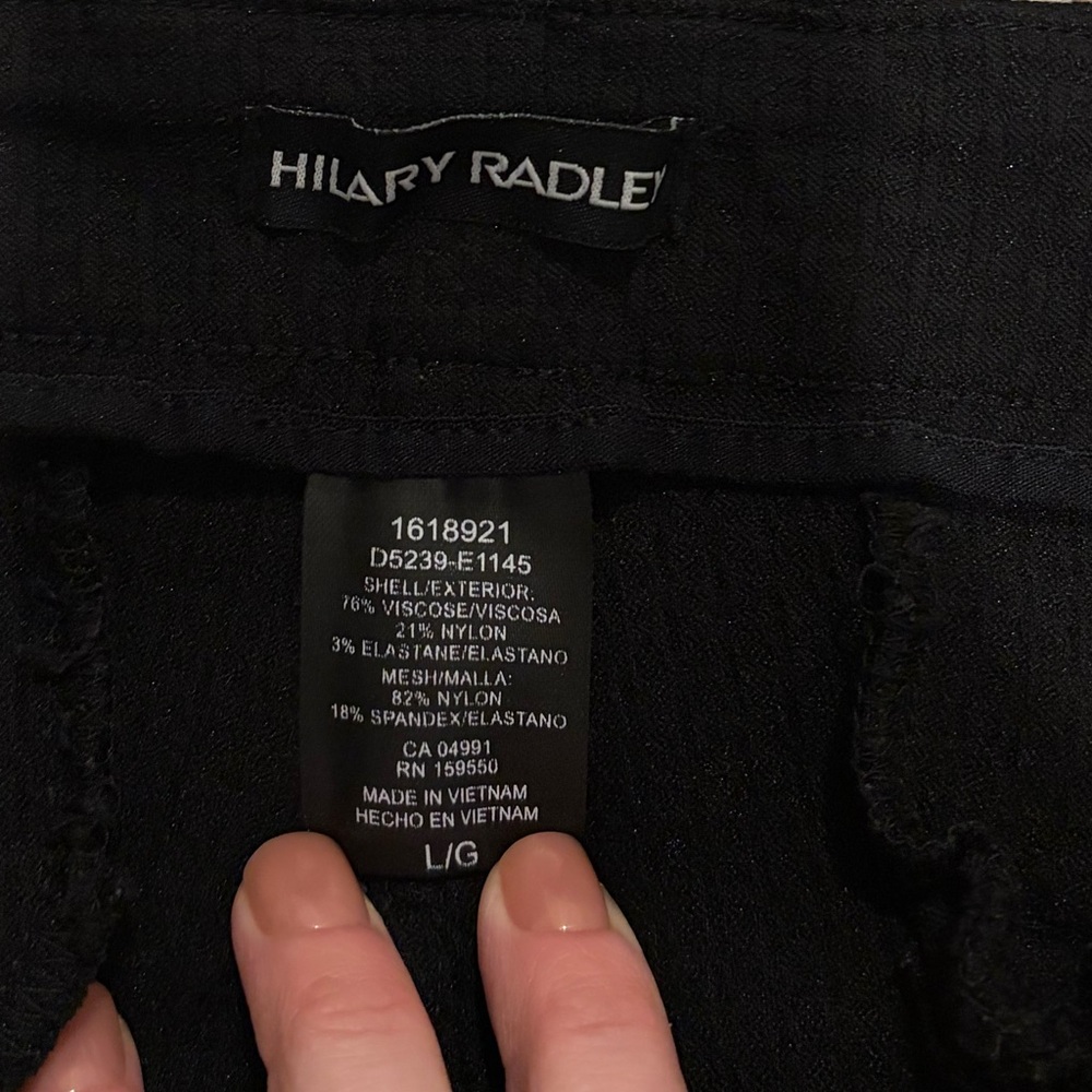 Like New Hilary Radley Women’s Tummy Control Pants Size Large- 29 Inch Inseam - Picture 2 of 3